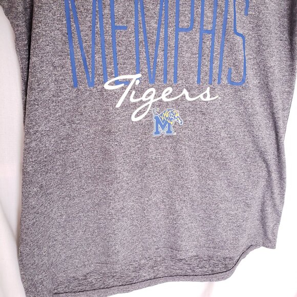 Rivalry Threads 91 Woman Grey Scoop Neck Memphis Tigers Top Size S - Picture 7 of 12